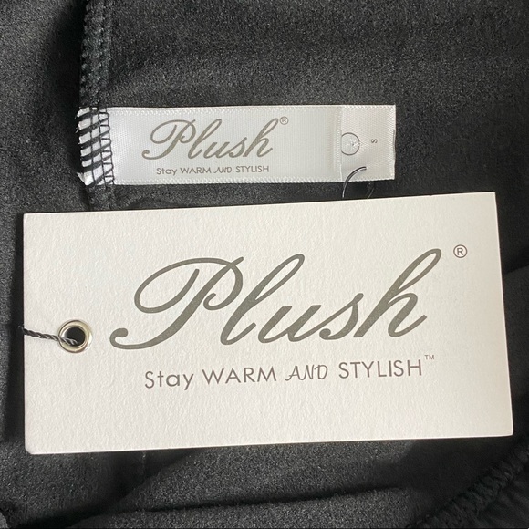 SOLD! NWT Plush Apparel Fleece Lined Liquid Moto Legging - Picture 11 of 14